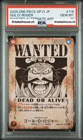 ONE PIECE PSA 10 - Gold D. Roger Wanted ALt Art