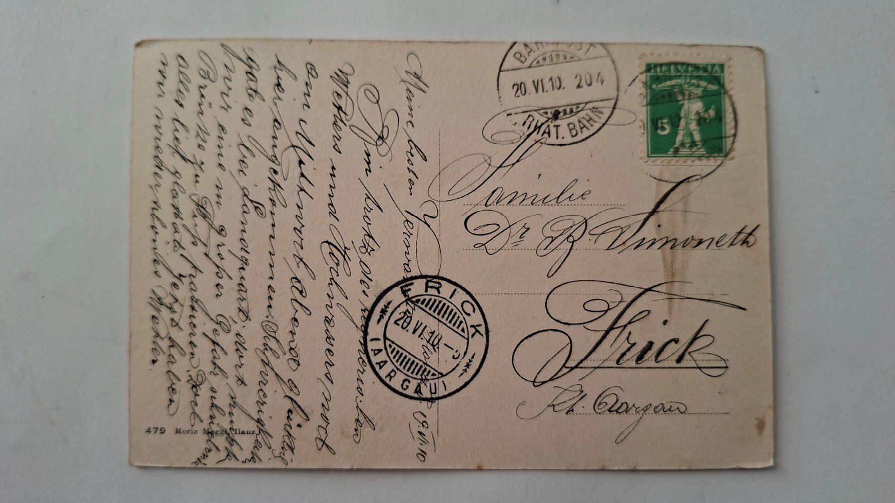 Cartoline postali: Alte Ansichtskarte Ilanz/GR, um 1910 – Usato da Opfikon venduto da Diversamente 1