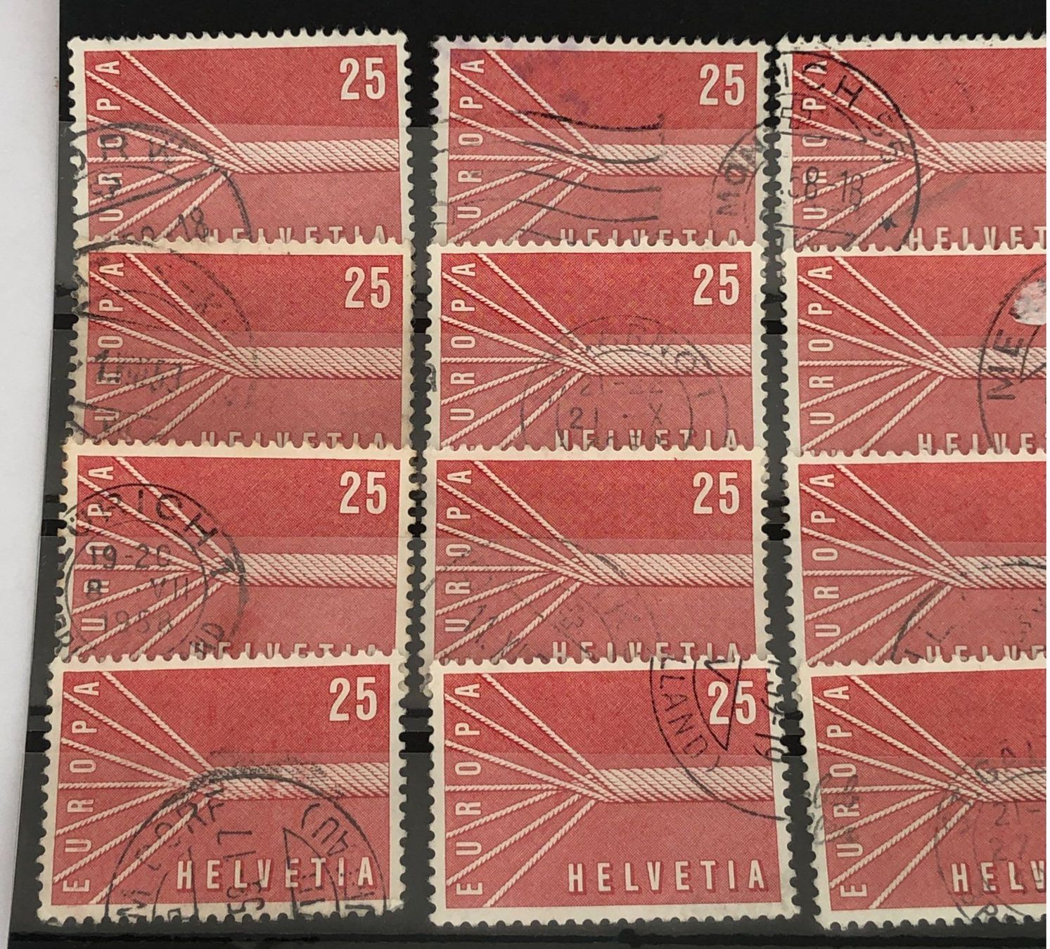 Tutti i francobolli: Nr.332 mit Stempel Einsteckkarte Voll – Usato da Aarau venduto da Billa007 1