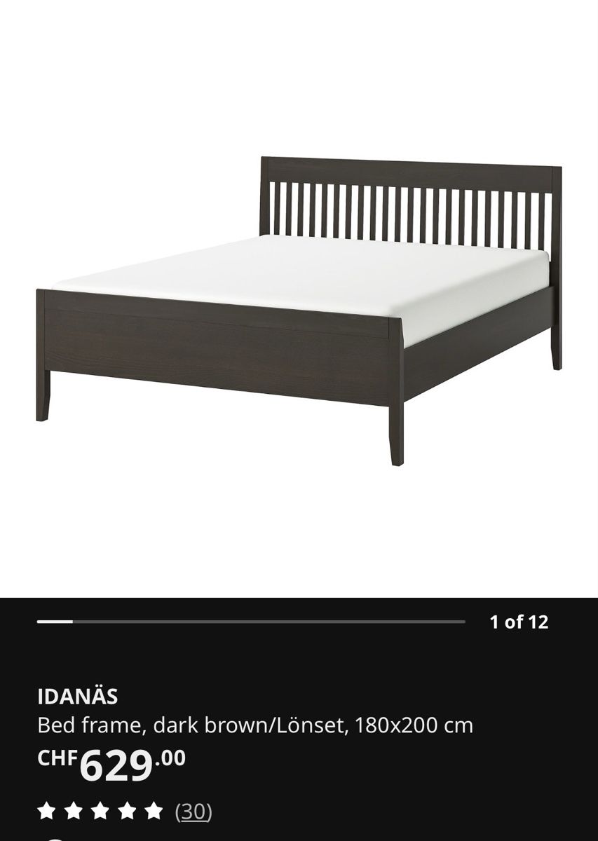 Ikea Betten: Bett 180cm Ikea IDANÄS - NEU – Neu (gemäss Beschreibung) aus Horw von Euler2718 2