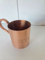 Hiltl - Kupfer Becher mit Griff und Gravur guter Zustand