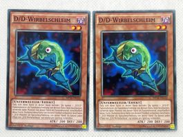 2x D/D-Wirbelschleim Yu-Gi-Oh Karte 1. Auflage
