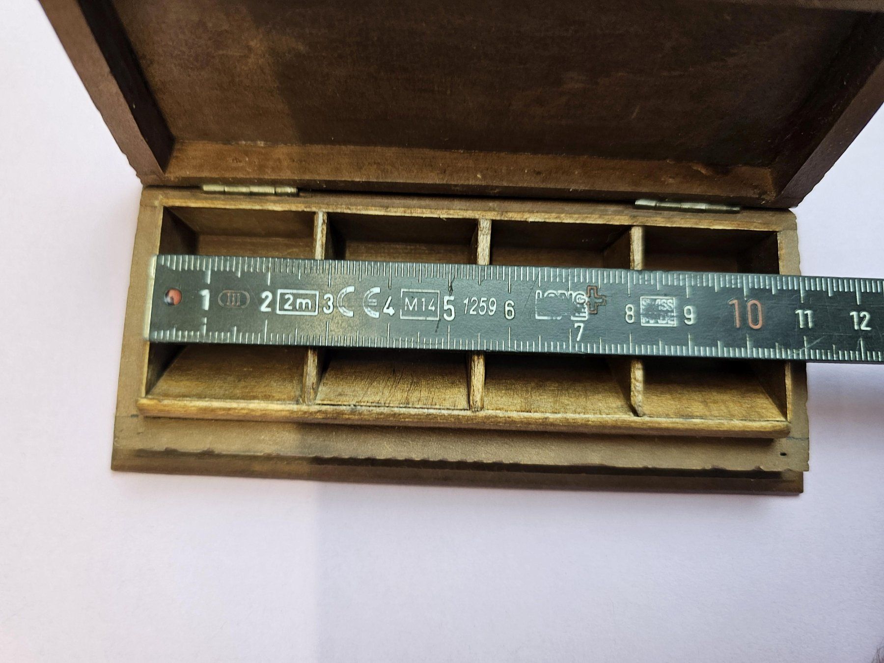 Dosen: Mini-Schmuckdose / Schatulle / Box - Holz - Vintage/Antik – Gebraucht aus Riehen von Nobelshop 4