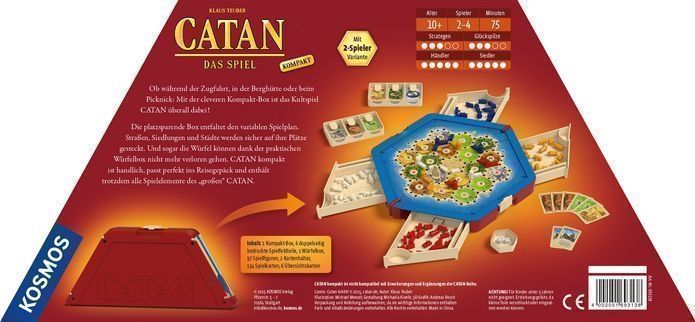 Giochi: Catan das Spiel Kompakt – Nuovo e nell'imballaggio originale da Rebstein venduto da gimmma 1