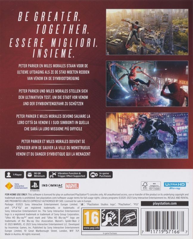 Marvel Spiele: Spiderman 2 PS5 – Gebraucht aus Grimisuat von Fsfred 1