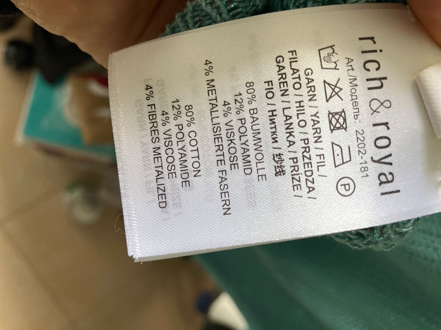 Rich & Royal Top: RICH & ROYAL Strickpullover in Hellblau S – Nuovo (secondo la descrizione) da Glattfelden venduto da Danshari 3