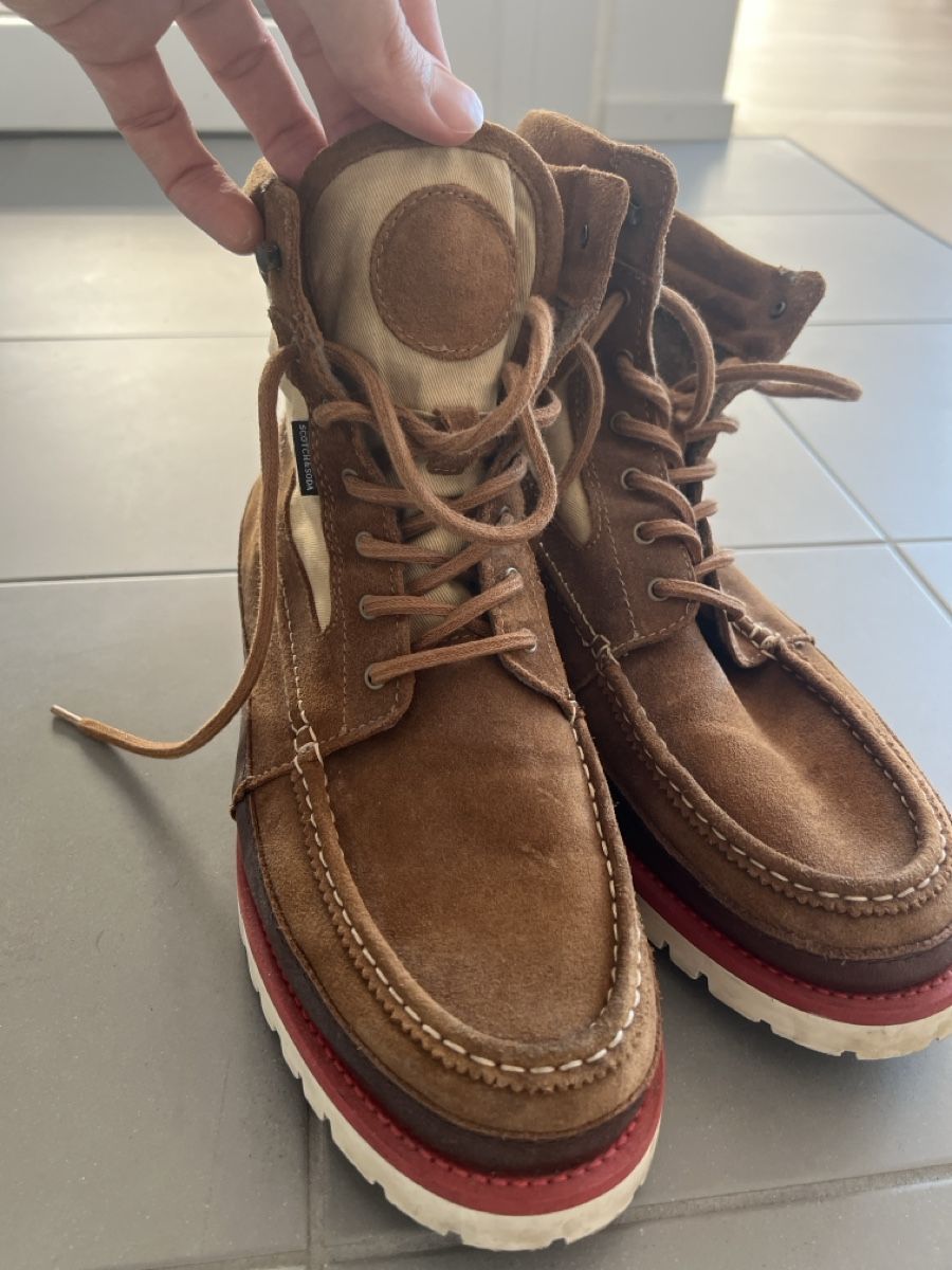 Herrenschuhe: Brown leather boots, Scotch & Soda,  size 46 – Gebraucht aus Zürich von 102_2xvt 2