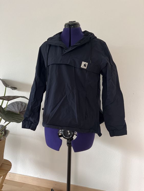 Carhartt windbreaker, men's size XL (approx.), discounted due to minor imperfections. unclear navy blue type Vintage Second Hand