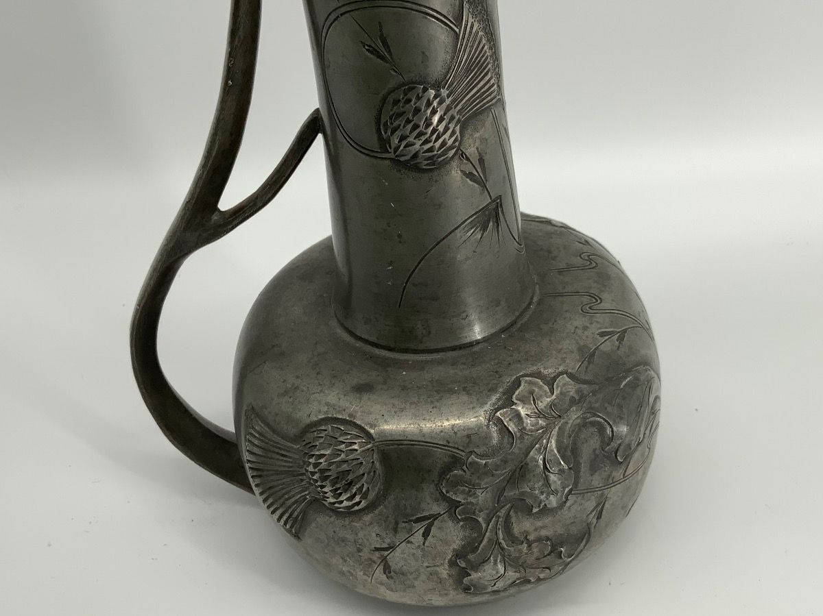 Caraffe: Jugendstil Krug aus Zinnblech – Usato da Erlach venduto da silvia3235 1