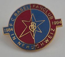 FCB, FC BASEL PIN. Fanclub Innerschweiz 1984/1994. Nummerier