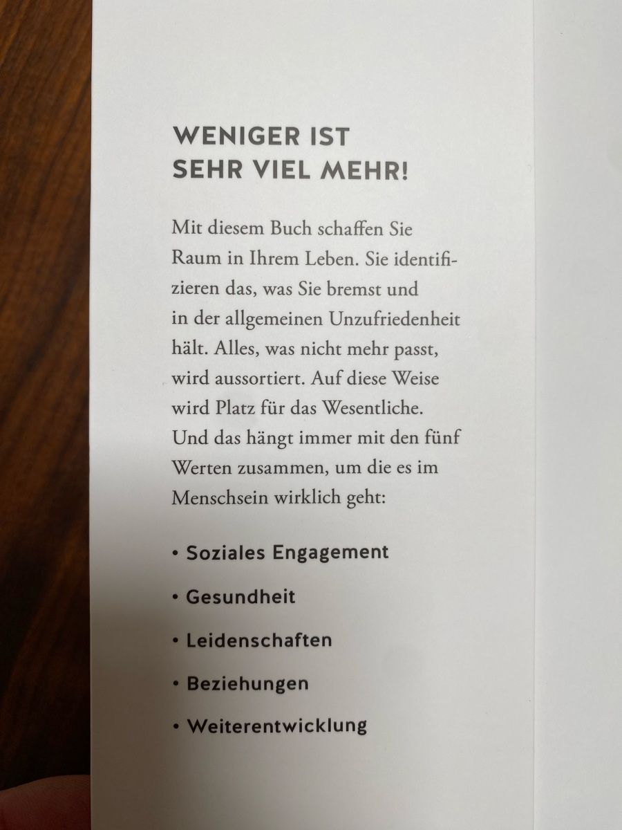 Bücher: Minimalismus – Neu (gemäss Beschreibung) aus Wetzikon ZH von purple_44 2