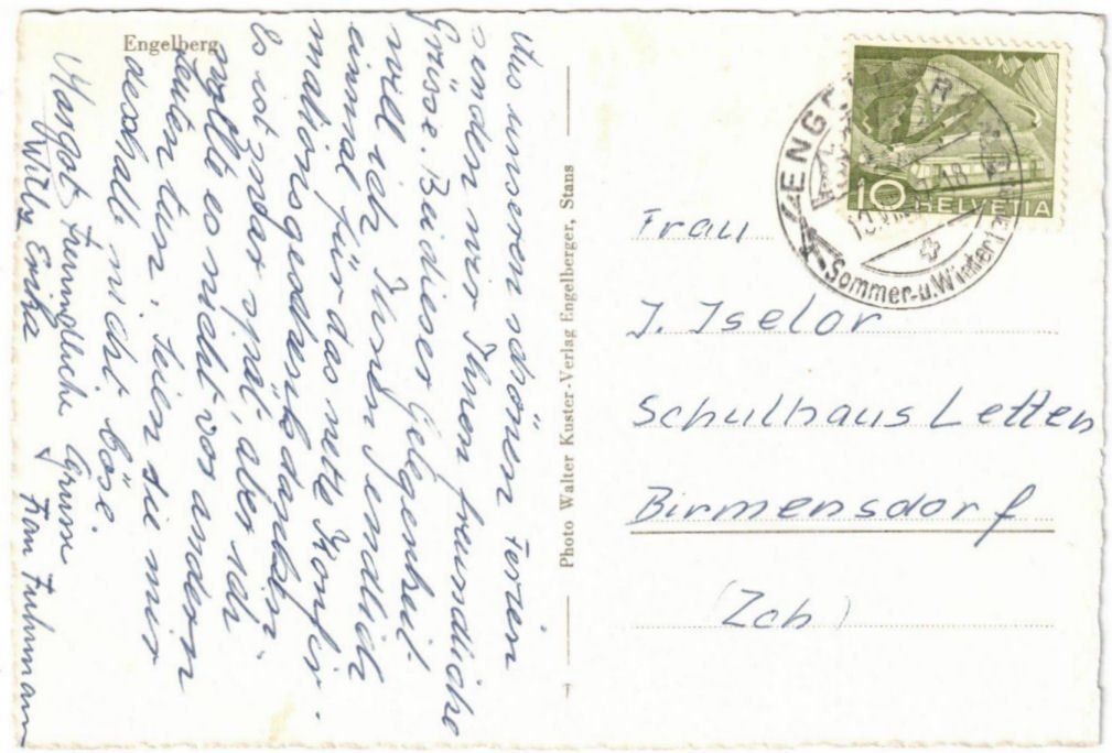 Cartoline postali: Engelberg - 4 Bild AK – Usato da Binningen venduto da Mountainrider 1