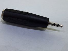 Klinkenadapter, 2,5mm Mono-Stecker auf 3,5mm Stereo-Buchse