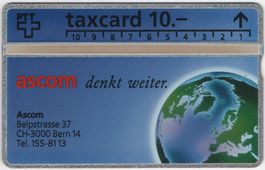 10 CHF Ascom denkt weiter. - seltene Kunden Taxcard