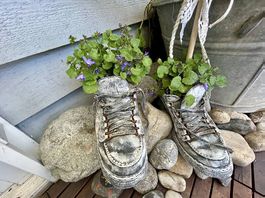 Blumenschuhe Grösse 44