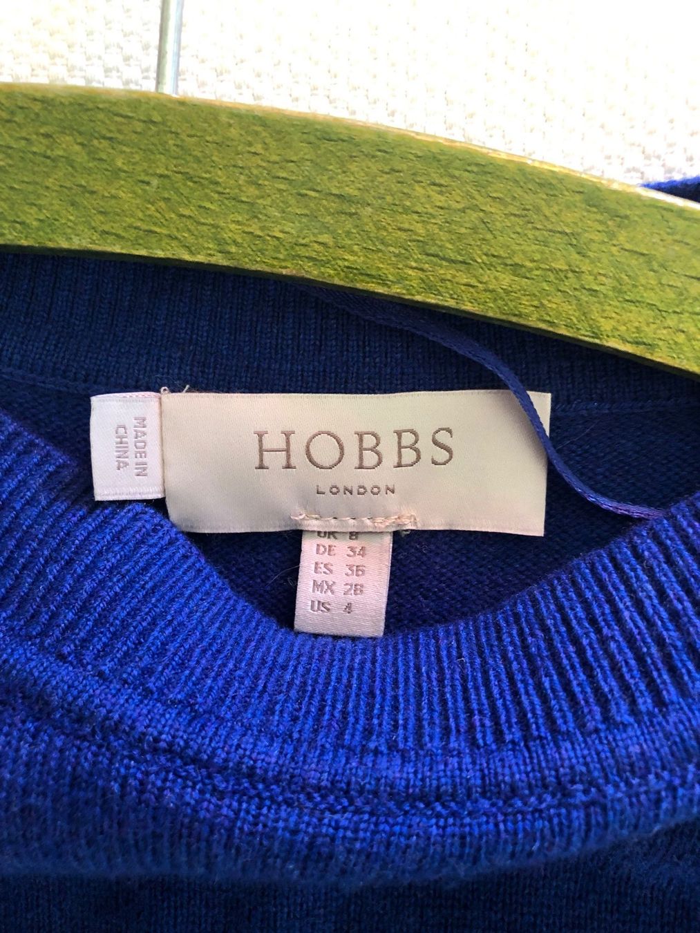 Hobbs Vestiti: Hobbs London blaues Strickkleid – Usato da Egg b. Zürich venduto da Nyborg_33 3