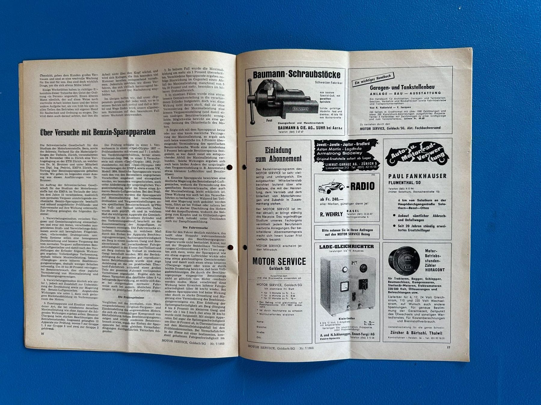 Revues & Magazines: Heft  Motor  Service  Unimog  1955 – D'occasion à Boswil par pavo1 6