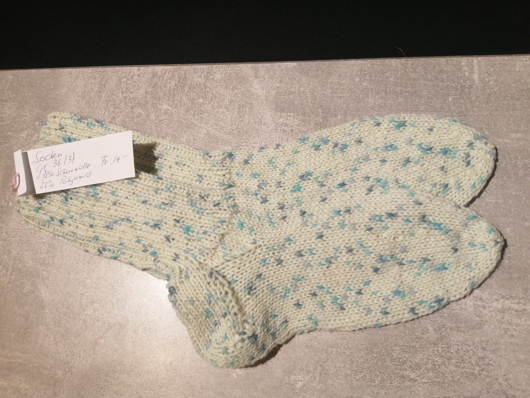 Calze: Socken handgestrickt, Grösse: 36/37 – Nuovo (secondo la descrizione) da Altstätten SG venduto da willipatricia