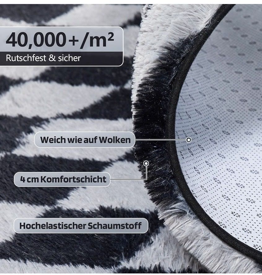 Tappeti: 2 Teppiche à 160x230 , schwarz/grau – Usato da Koblenz venduto da Mib1401 1