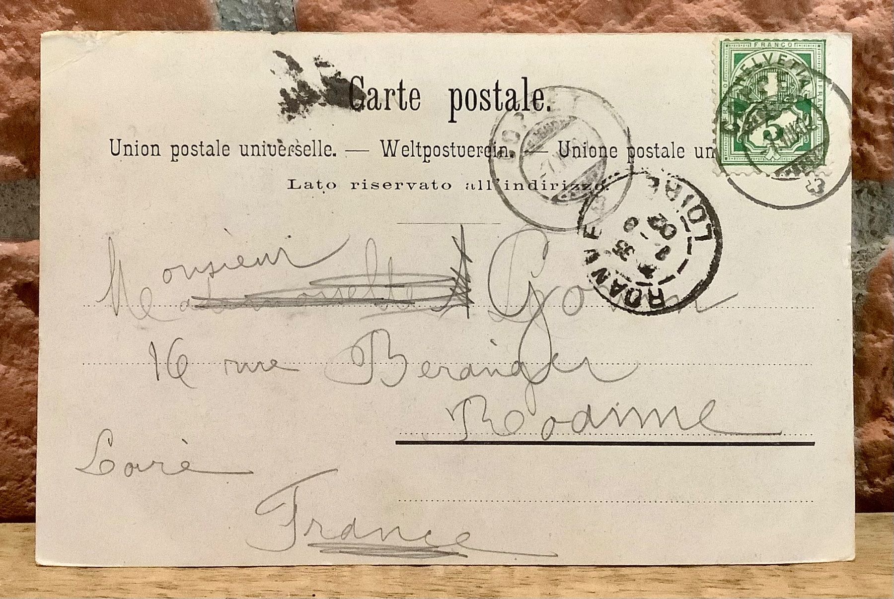 Ansichtskarten: 1902 - CHÂTEAU de COPPET – Gebraucht aus Root von ENGLAND-TREASURES 3