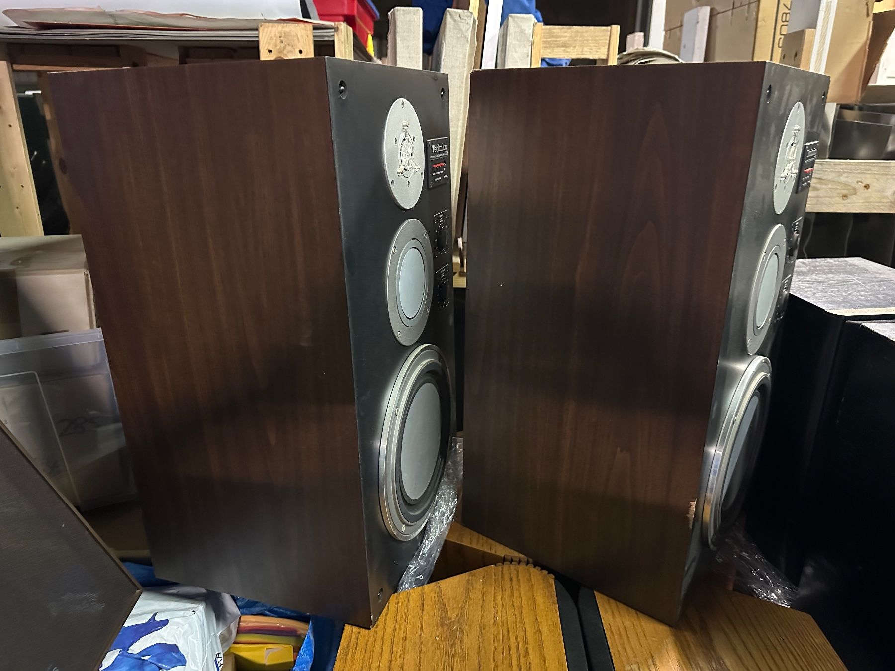 Technics Haut-parleurs: TECHNICS SB-5 / braun / super bespannungen /aus sammlung / – D'occasion à zuchwil par pamparam 6