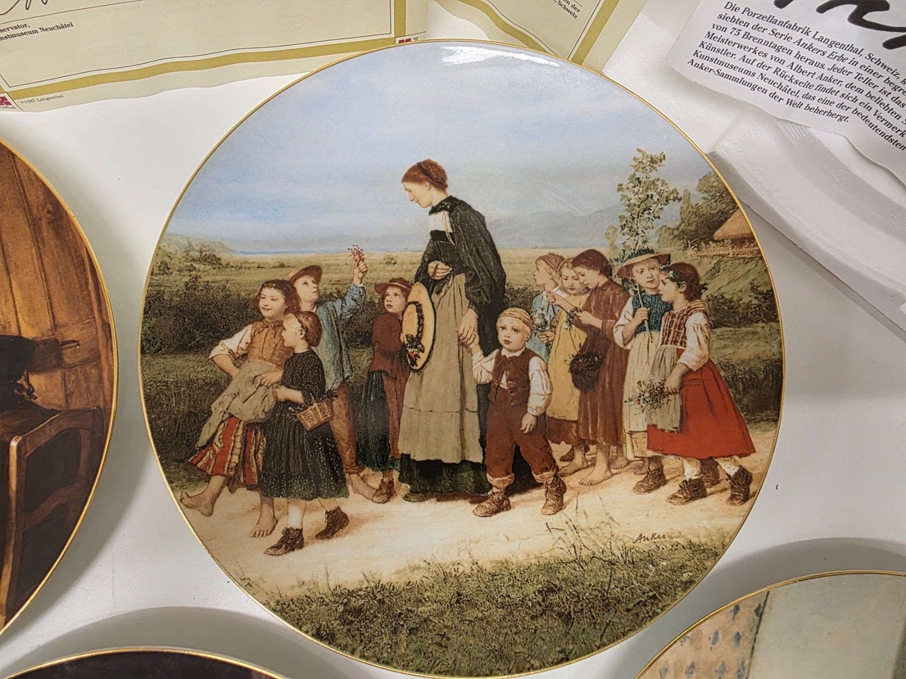 Piatti: 5x Langenthal Sammelteller Albert Anker Erbe – Usato da Herisau venduto da Dinge-in-Bewegung 7