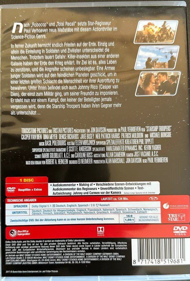 Tutti i DVDs: Starship Troopers 1-4, 4er DVD Set – Usato da Beringen venduto da Mantafisch1 2
