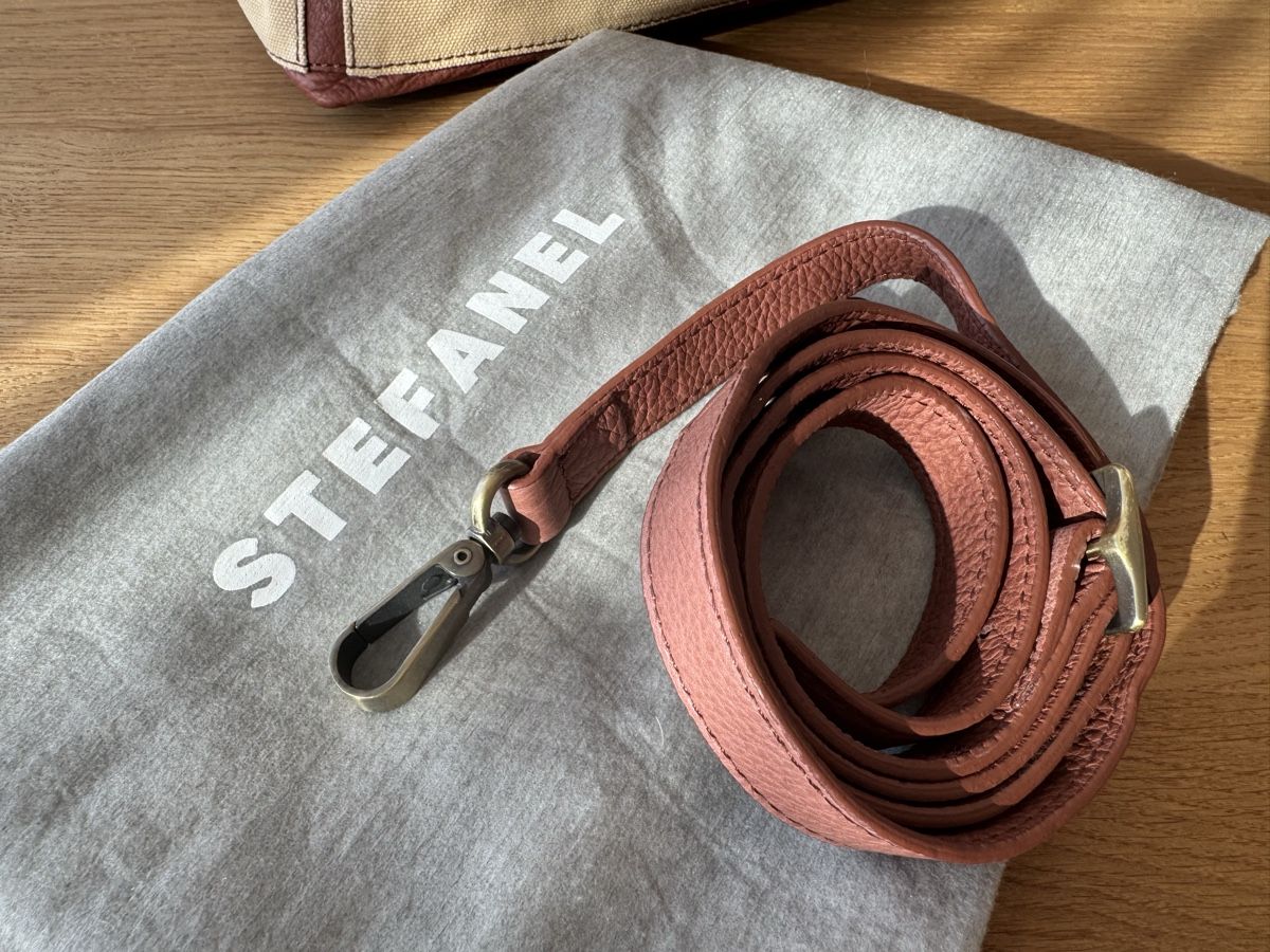 Borse: Stefanel Ledertasche mit Canvas - NEU! mit Staubbeutel – Nuovo (secondo la descrizione) da Flawil venduto da prodigio 3