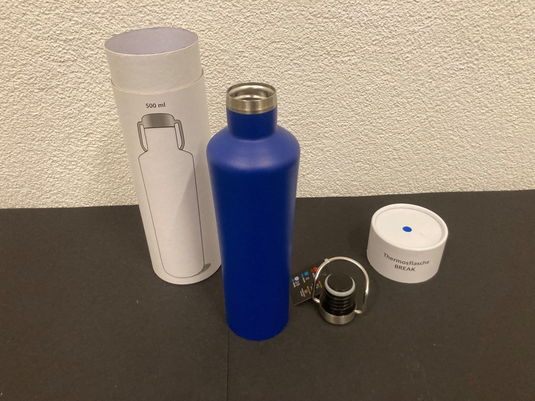 Borracce & Thermos: Thermosflasche Break, 500ml, blau, Neu – Nuovo e nell'imballaggio originale da Neuenhof venduto da jorogo 2
