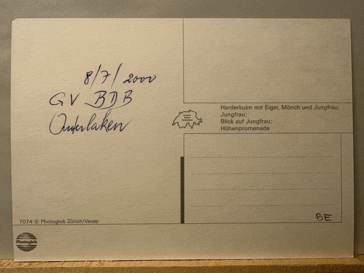 Cartoline postali: AK von Interlaken – Usato da Rümlang venduto da Kartenpost1 1