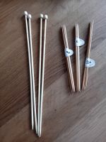 Stricknadeln Holz verschiedene Groessen 3.0 bis 5.5 mm