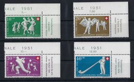 1951 Pro Patria Katalog-Nr. B52-B55, postfrisch, mit Tabs