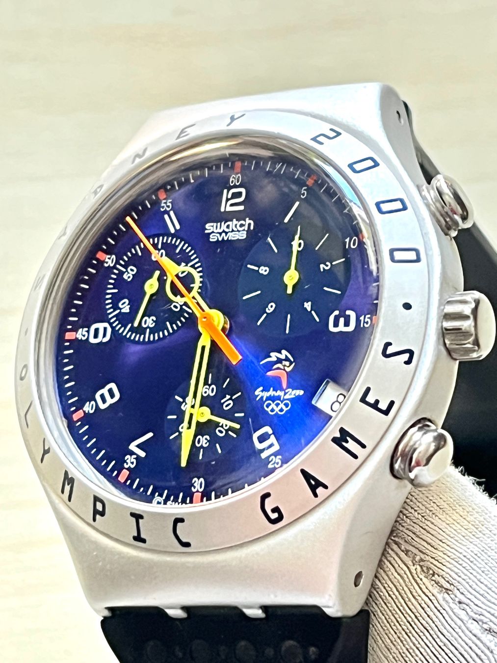 Swatch Orologi: Swatch Uhr, Sydney Olympia 2000, Chronograph – Usato da Grenchen venduto da chththl 5