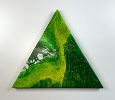 Acryl-Flüssigmalerei, Dreieck