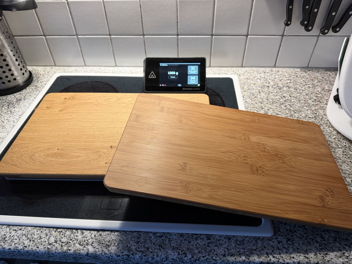 Bilance da cucina: Aurora Nutrio smarte Küchenwaage inkl. Bambus- & Eichenb – Usato da Büren NW venduto da Stef_Let 3