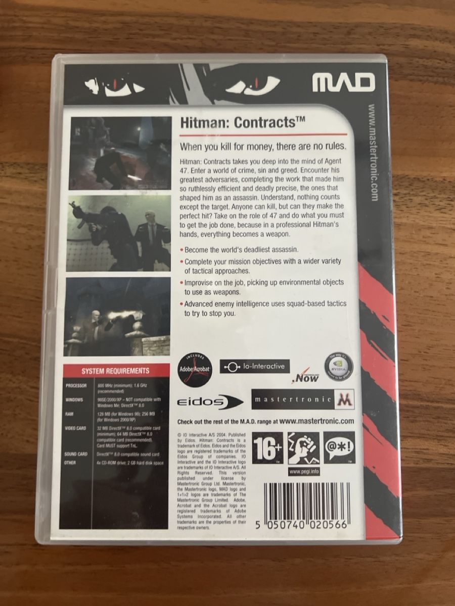 Giochi: Hitman: Contracts - PC CD-ROM - 2 Disks – Usato da Fällanden venduto da raf-wpf 1
