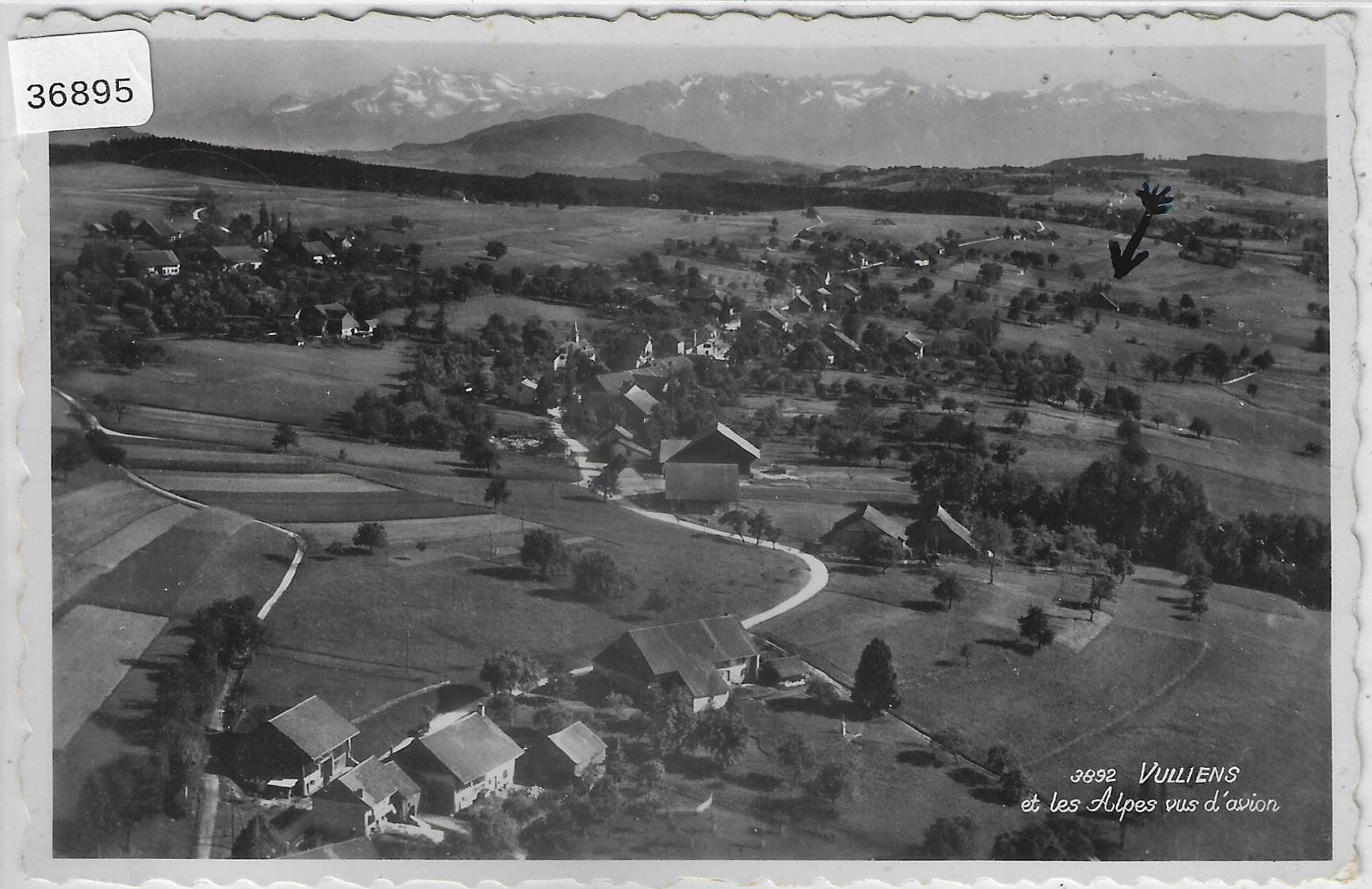 Ansichtskarten: Vulliens et les Alpes vus d'avion – Defekt aus Ettingen von Kartenplanet