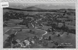 Vulliens et les Alpes vus d'avion