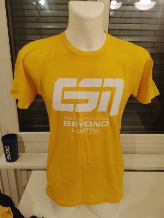 ESN Herren T-Shirt Fitness Bodybuilding Kampfsport Gelb Neu
