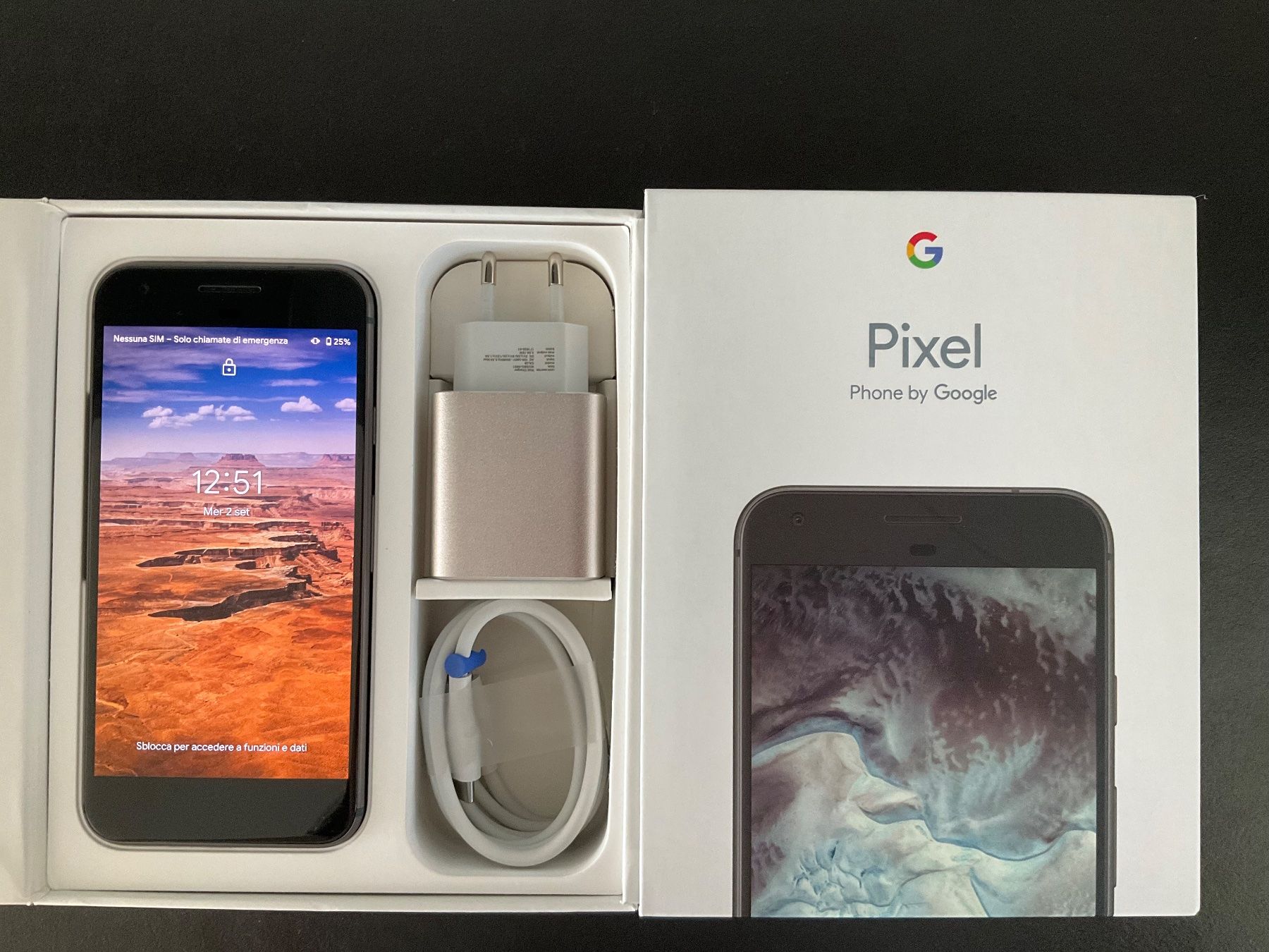 Google Telefoni cellulari / Smartphones: Smartphone Google Pixel grigio con scatola originale – Usato da Breganzona venduto da tut_n96x
