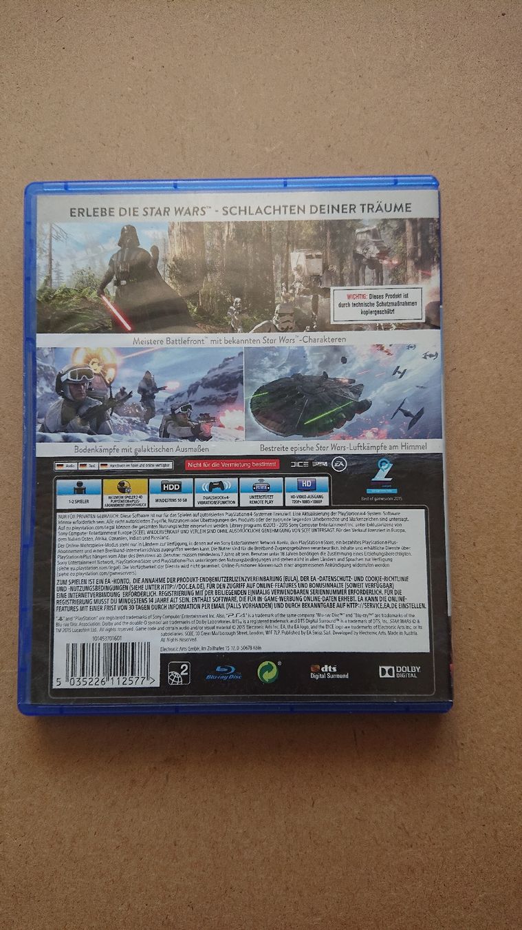 Spiele: Star Wars Battlefront PS4  – Gebraucht aus Chur von FreakofRarity 1