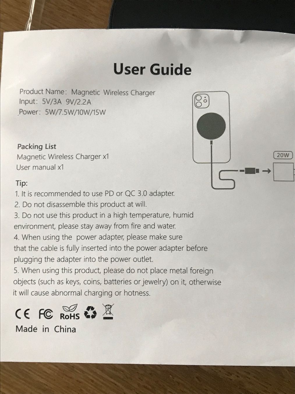 Ladegeräte: Phone charger magnetic and wireless – Neu (gemäss Beschreibung) aus Lausanne von mar_75qs 4