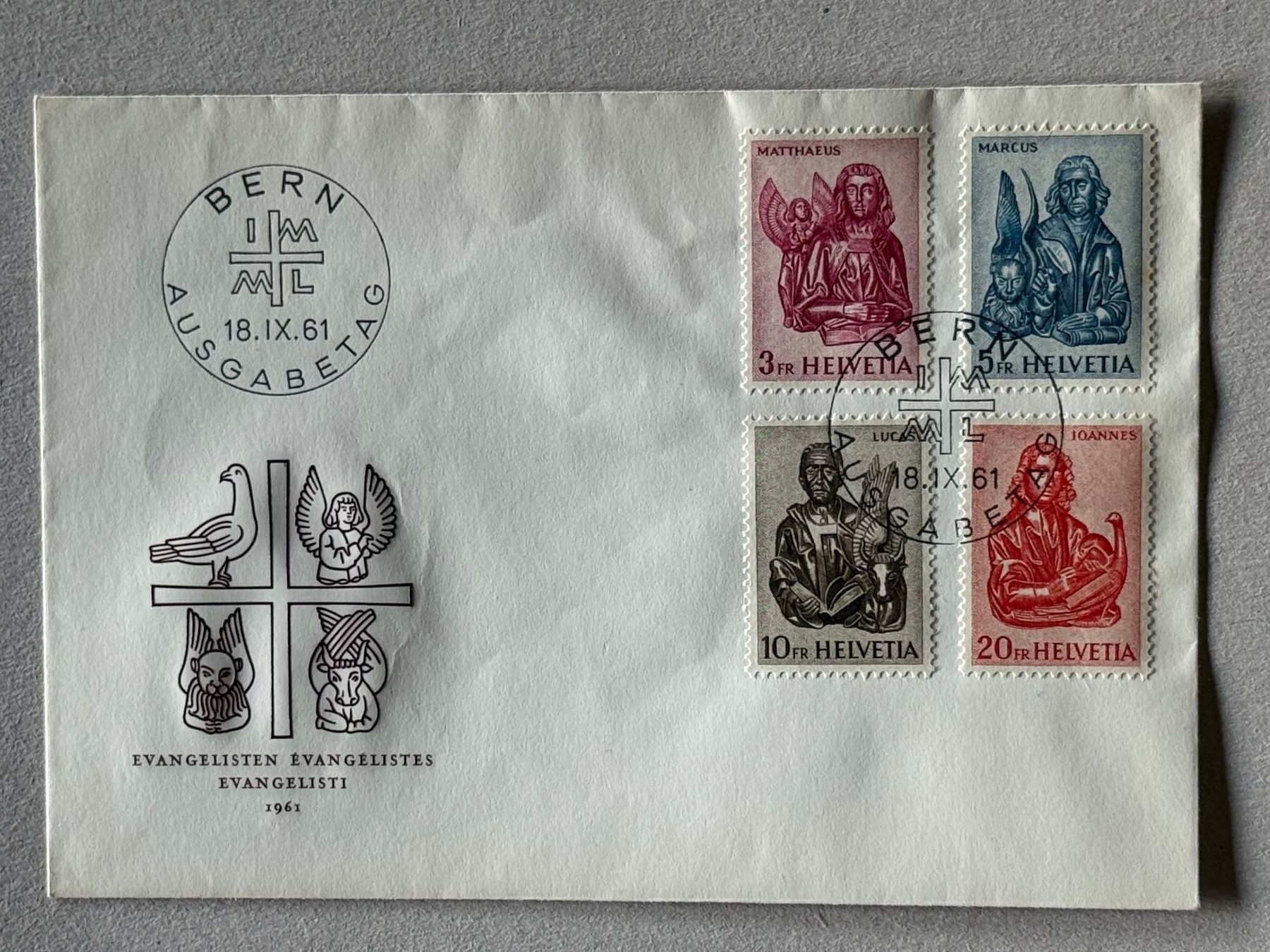 Tutti i francobolli: 381-384, FDC adresslos – Usato da Aarau venduto da hilde47