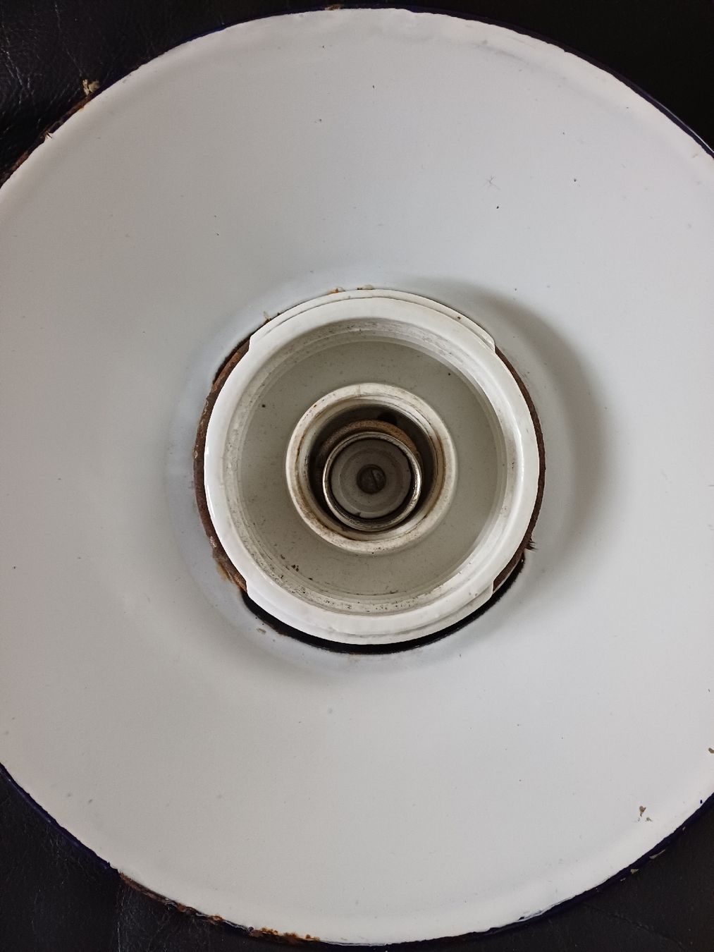 Lampade: Vintage Emaille Fabriklampe Industrielampe – Usato da Ebersecken venduto da Napf08 3