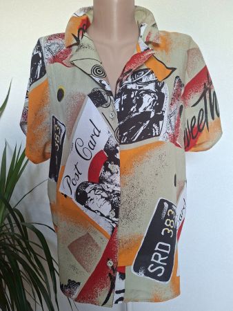 Chemise a manche courte - Imprimé – Three’s Company– Gr. 38