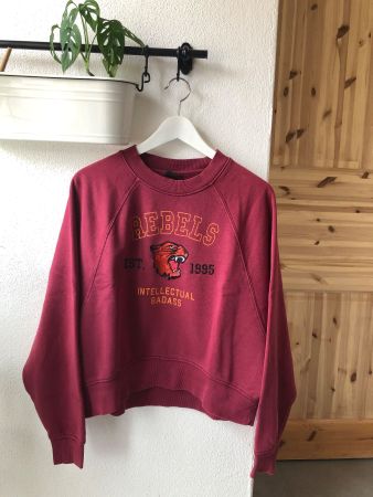 ONLY Pullover Oversize Rouge Bordeau Burgundy S
