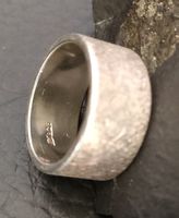 Band/SilberRing 925 - eismatt geschliffen - Gr. 55 - ca. 10g