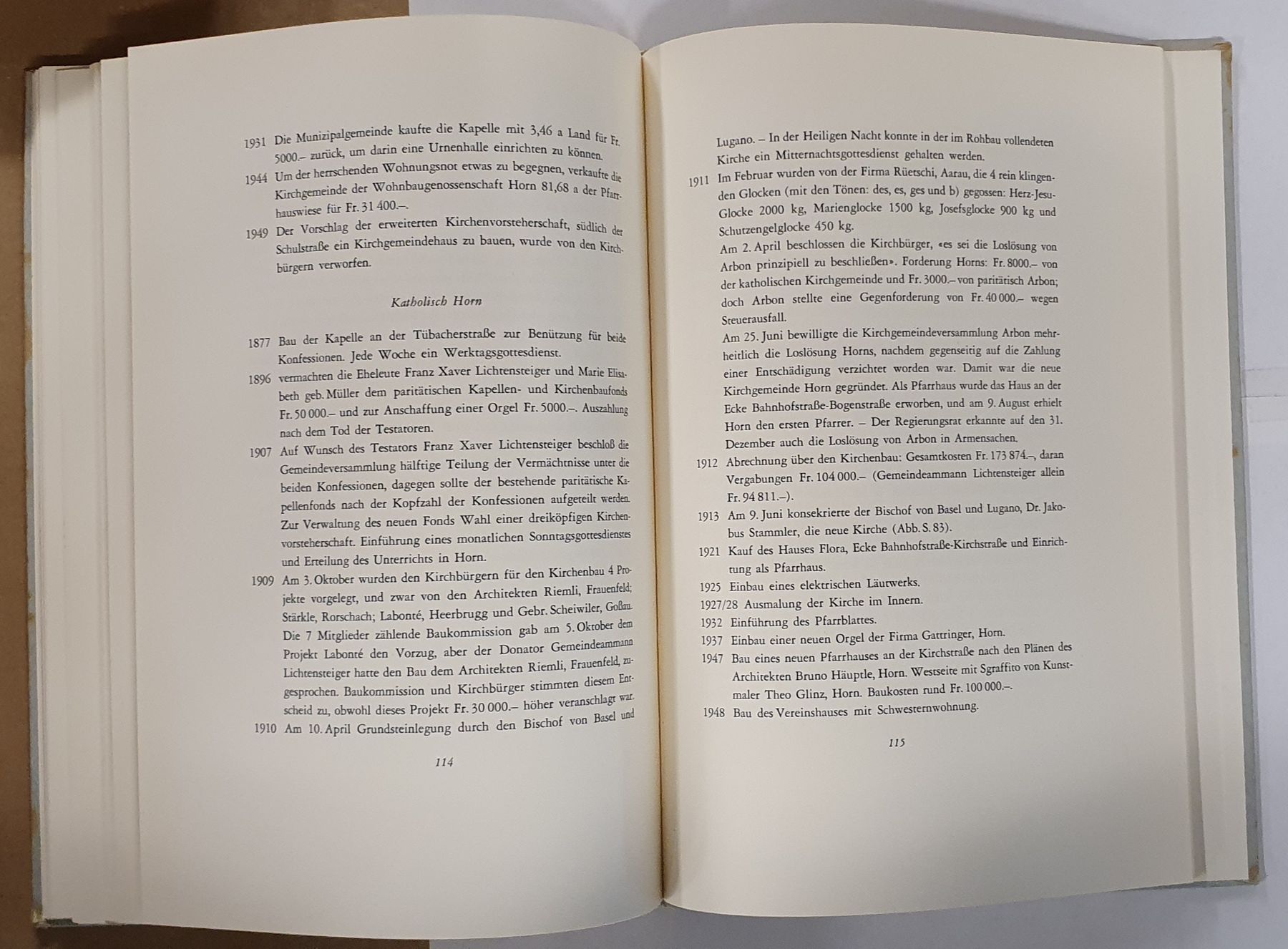 Libri: Buch - Geschichte der Gemeinde Horn – Usato da Kreuzlingen venduto da Rschweiz1 5
