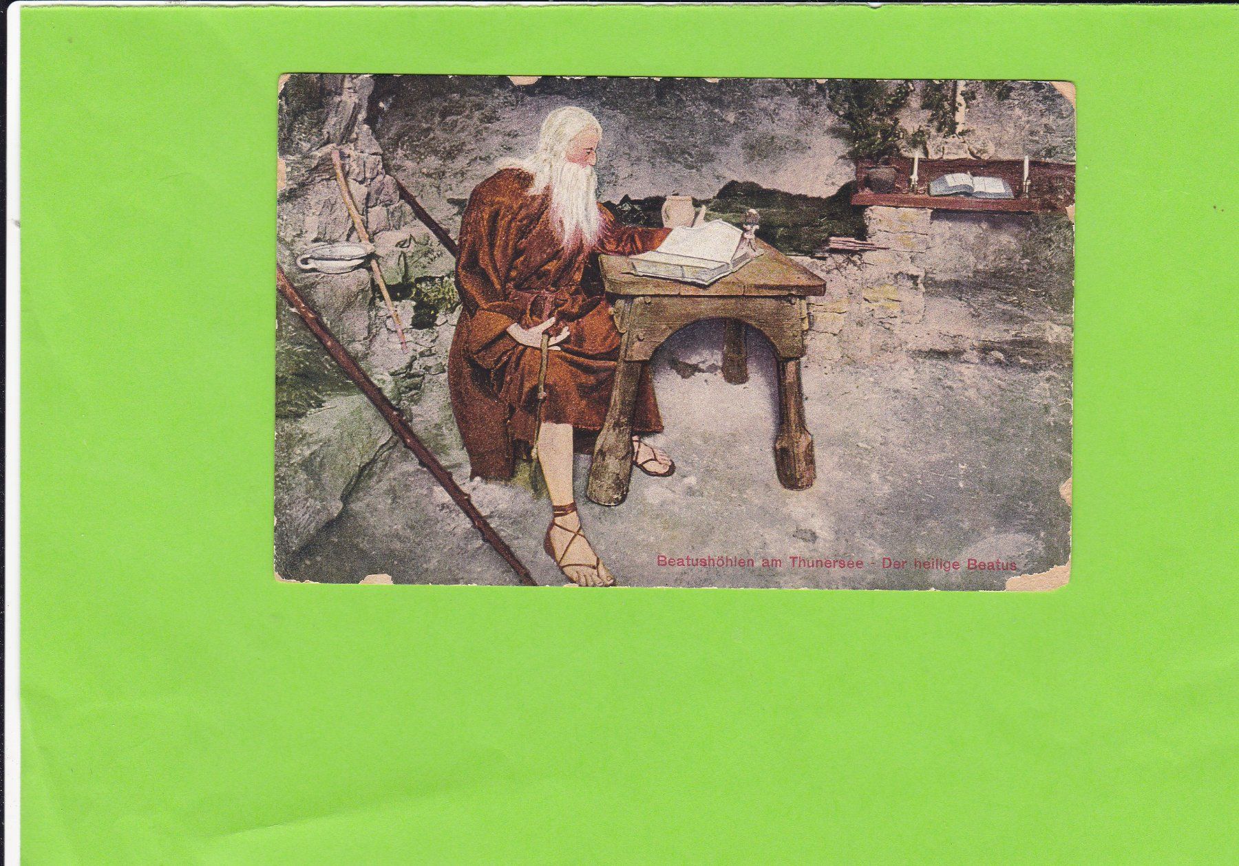 Cartoline postali: Beatushöhlen - Der heilige Beatus – Usato da St. Peterzell venduto da neckertal