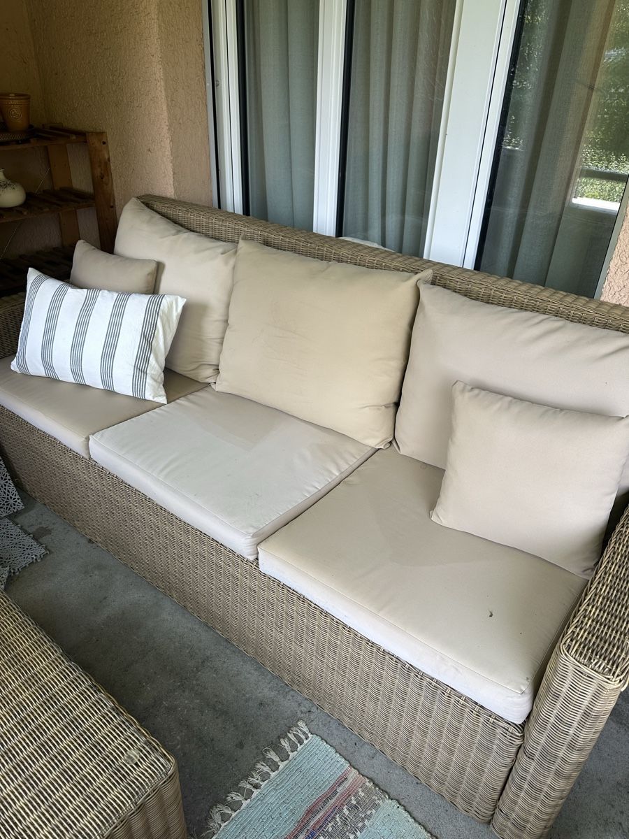 Sofas: Gartenlounge  Rattangeflecht – D'occasion à Brüttisellen par nat_5622 1